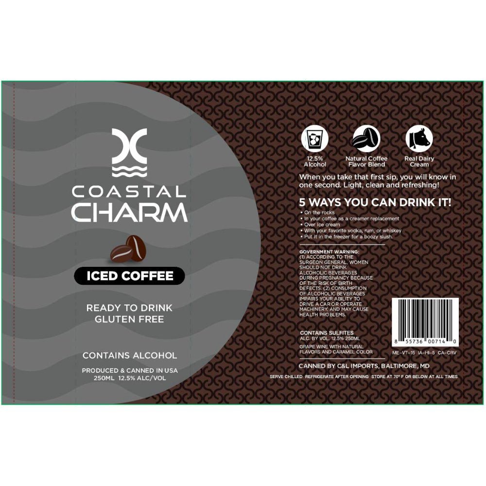 Coastal Charm Iced Coffee Ready-To-Drink Cocktails Coastal Charm   