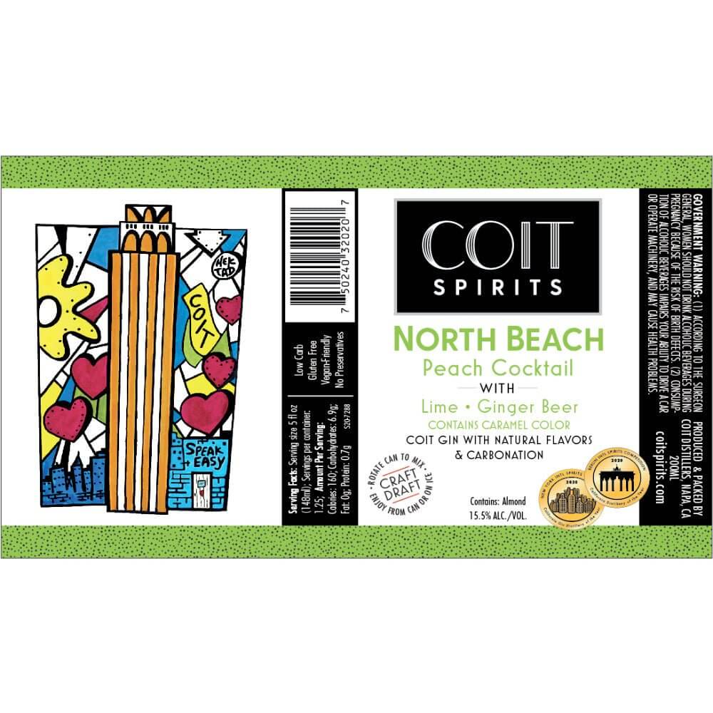 Coit Spirits North Beach Peach Cocktail Ready-To-Drink Cocktails Coit Spirits