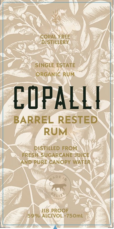 Copalli Barrel Rested Organic Rum High Proof  Copalli   