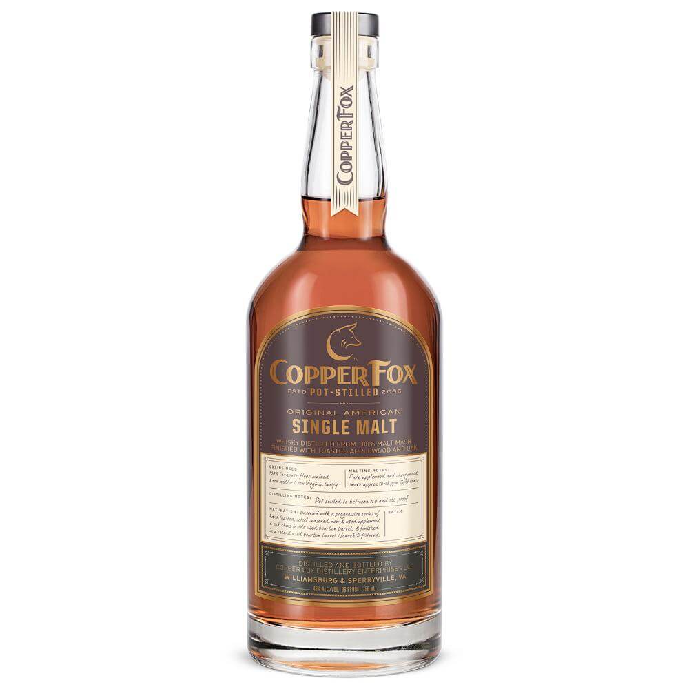 Copper Fox Original American Single Malt Whisky Single Malt Whiskey Copper Fox Distillery