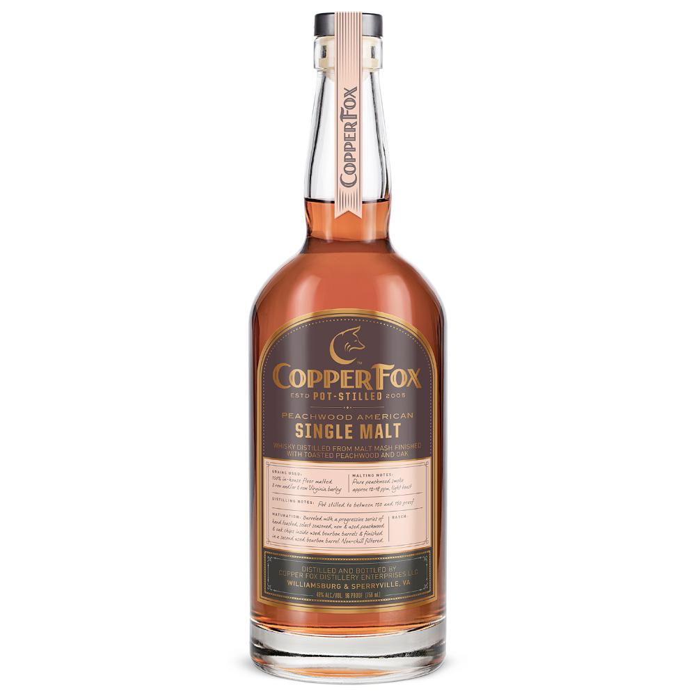 Copper Fox Peachwood American Single Malt Whisky Single Malt Whiskey Copper Fox Distillery   