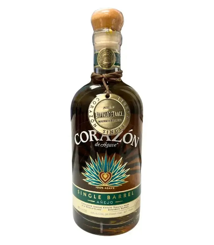 Corazon Single Barrel Añejo Aged in Buffalo Trace Bourbon Barrels 750mL Anejo Corazon   