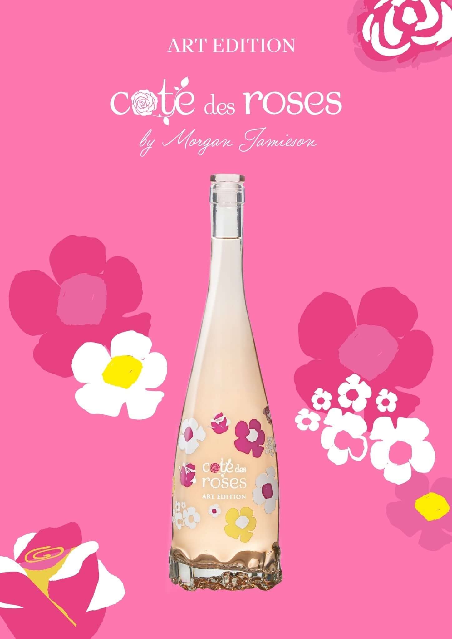 Cote des Roses Rosé Art Edition x Morgan Jamieson Rosé wine Gérard Bertrand   