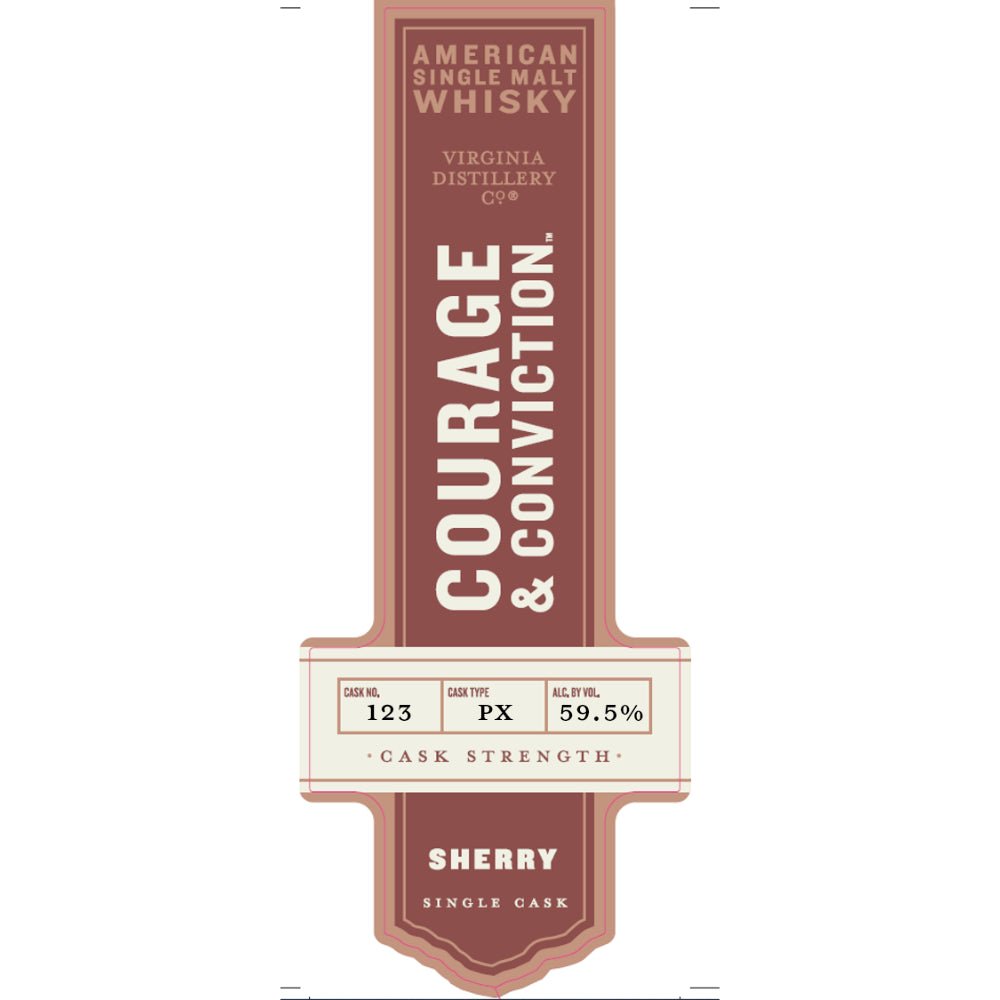 Courage & Conviction PX Sherry Single Cask American Whiskey Virginia Distillery Co.