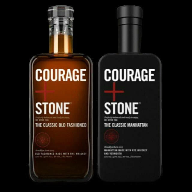 Courage + Stone 200ml Variety Pack (1 Old Fashioned + 1 Manhattan) Cocktails Courage + Stone 200ml  