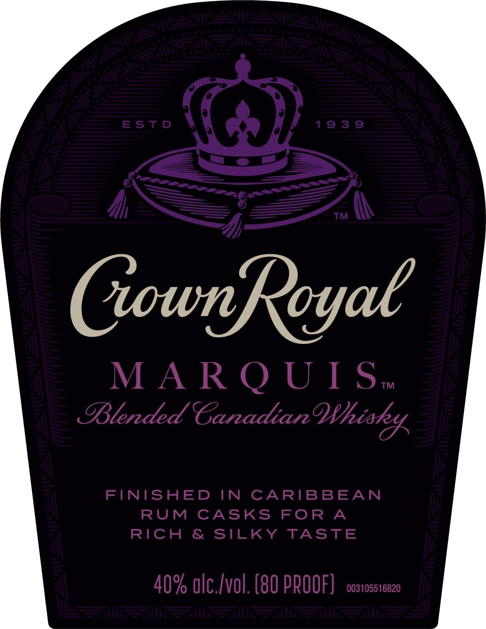 Crown Royal Marquis Blended Canadian Whisky Finished in Caribbean Rum Casks  Crown Royal   