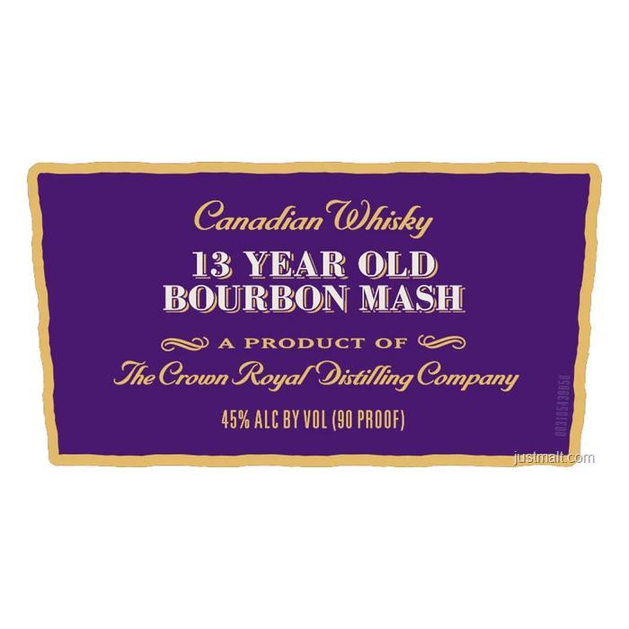 Crown Royal Noble Collection 13 Year Old Bourbon Mash Canadian Whisky Crown Royal