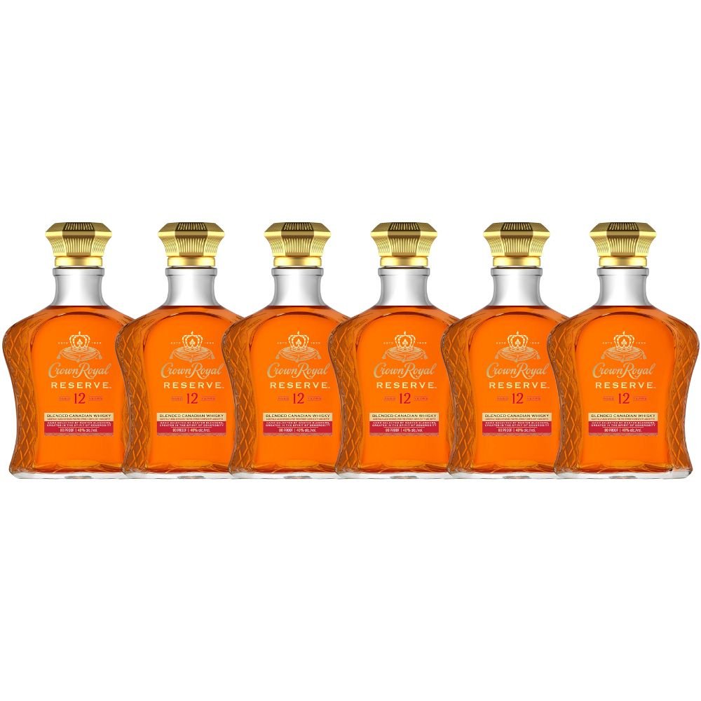 Crown Royal Reserve 12 Year Blended Canadian Whisky 6-Pack Whiskey Crown Royal