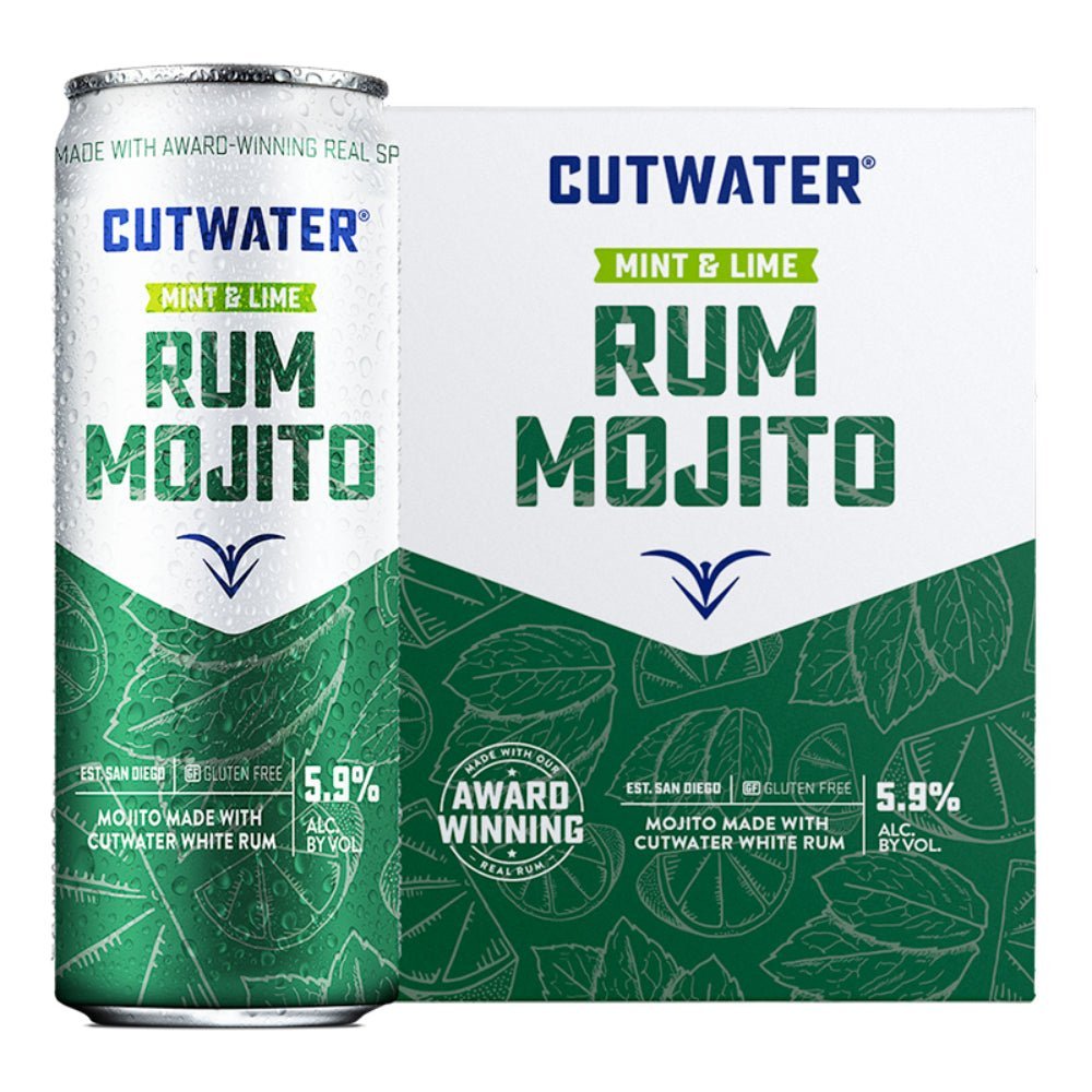 Cutwater Rum Mojito Canned Cocktail 4pk Canned Cocktails Cutwater Spirits   