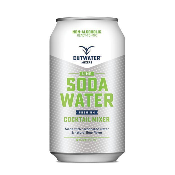 Cutwater Spirits Lime Soda Water Mixer (4 Pack – 12 Ounce Cans) Canned Cocktails Cutwater Spirits   