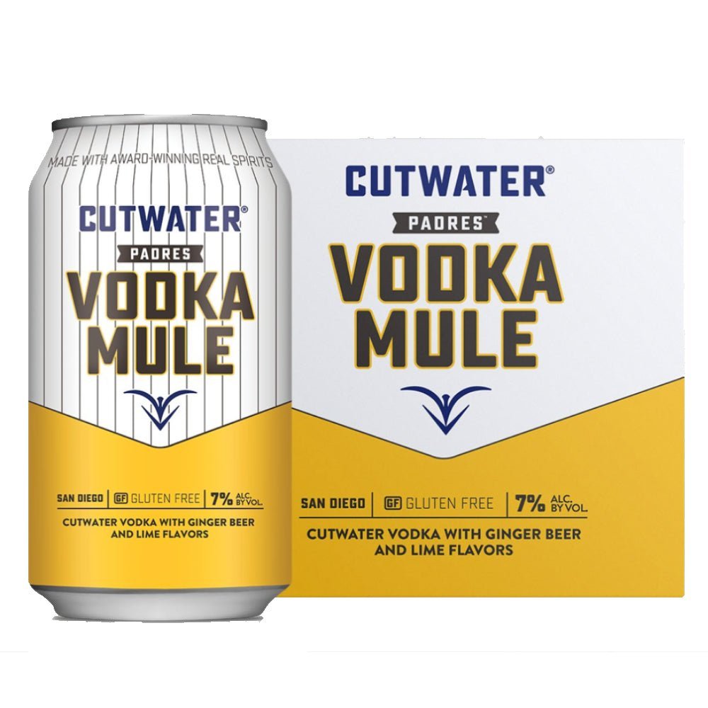 Cutwater Spirits San Diego Padres Vodka Mule Canned Cocktails Cutwater Spirits   