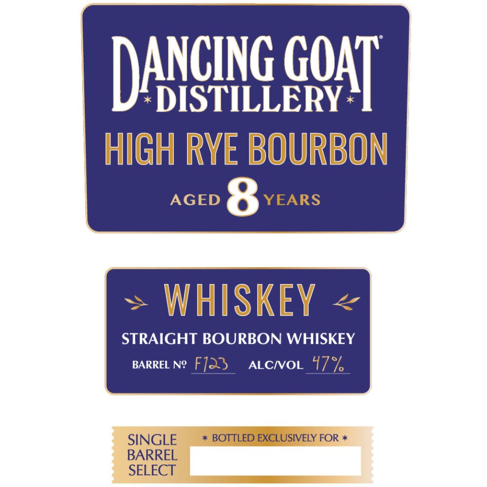 Dancing Goat 8 Year Old High Rye Straight Bourbon Bourbon Dancing Goat Distillery