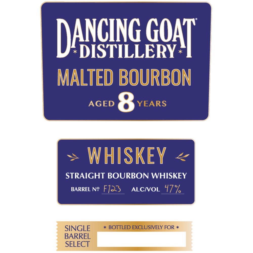 Dancing Goat 8 Year Old Malted Straight Bourbon Bourbon Dancing Goat Distillery