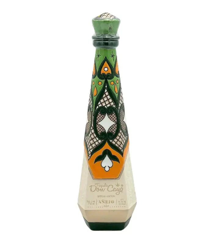 Don Cayo Tequila Anejo Ceramic Green 750mL Anejo Don Cayo   