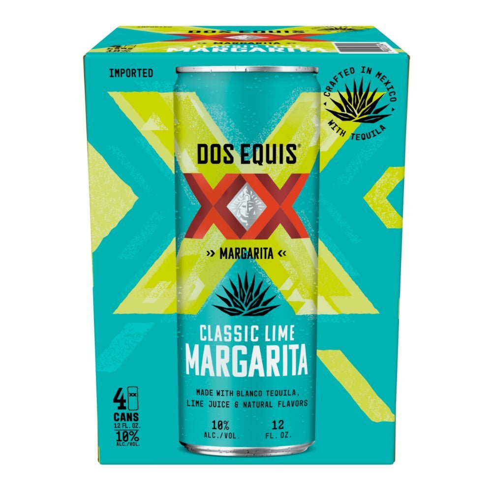 Dos Equis Classic Lime Margarita Canned Cocktail 4pk Ready-To-Drink Cocktails Dos Equis   