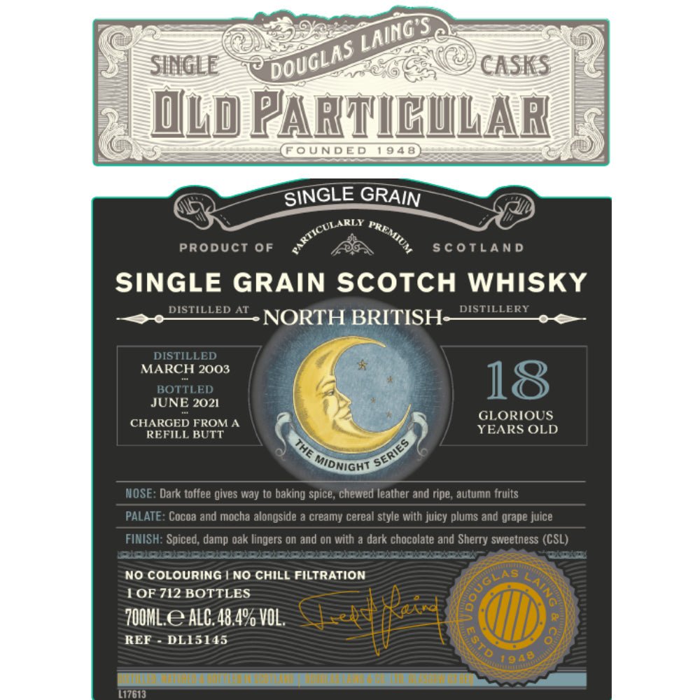 Douglas Laing 18 Year Old North British Single Grain Scotch Scotch Douglas Laing