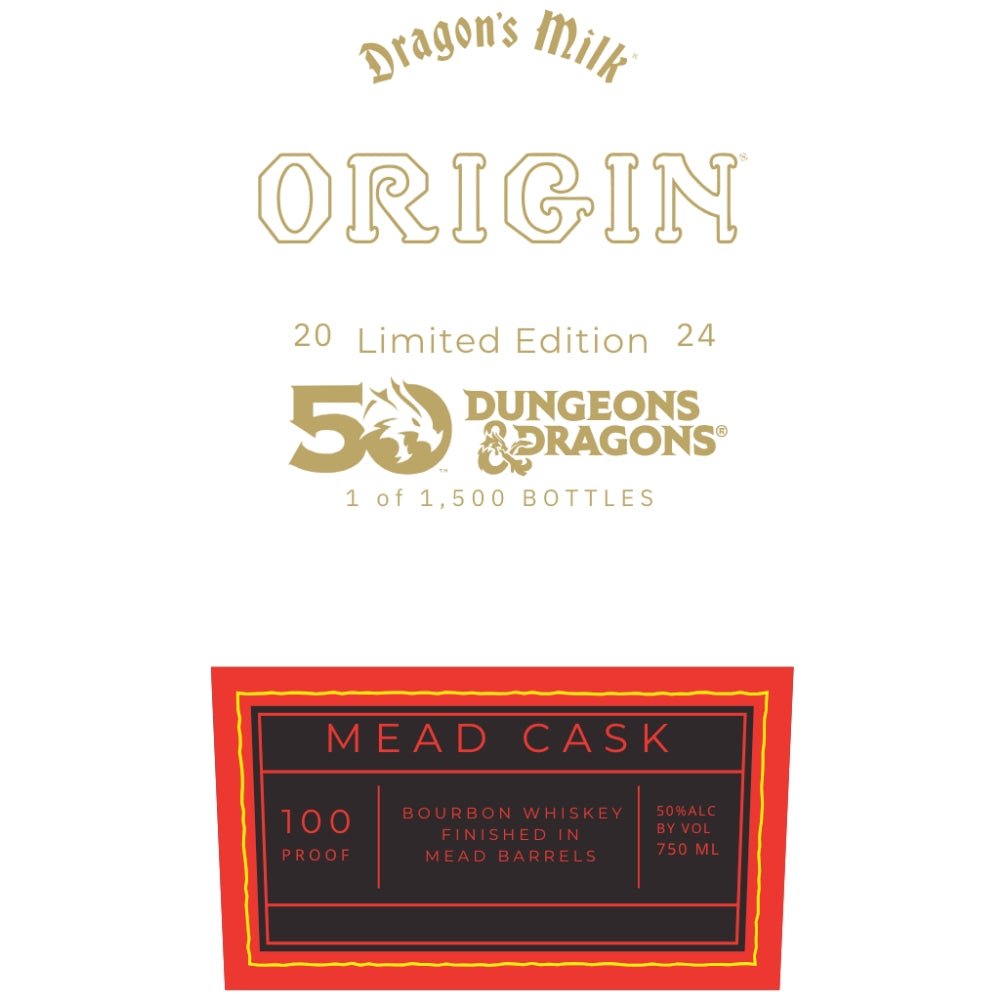 Dragon’s Milk Origin Dungeons & Dragons Mead Cask Bourbon Bourbon Dragon's Milk   