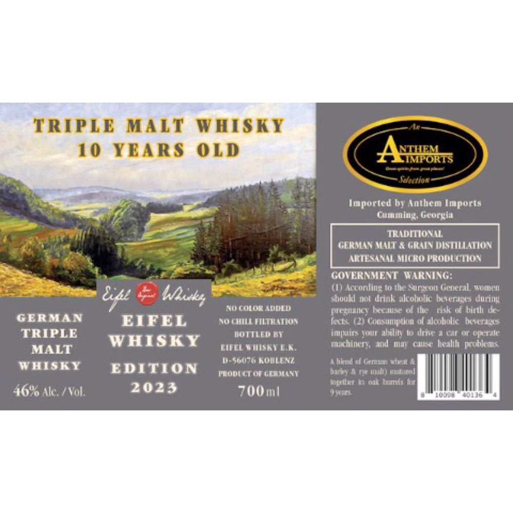 Eifel German 10 Year Old Triple Malt Whisky 2023 Edition Whisky Eifel Whisky   