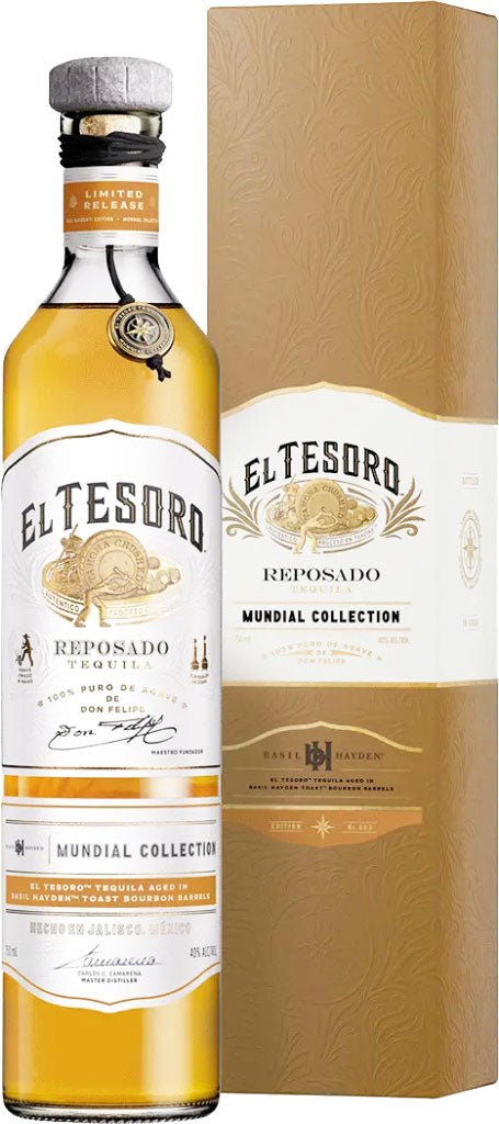 El Tesoro Tequila Reposado Mundial Collection Basil Hayden Edition 750ml - Main Street Liquor