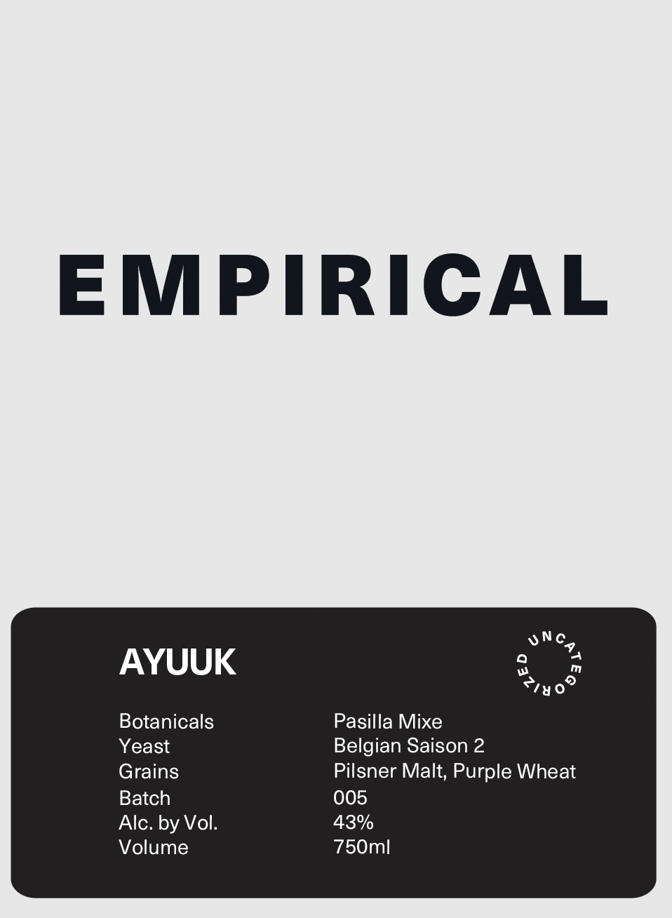 Empirical Ayuuk Liqueur Empirical   