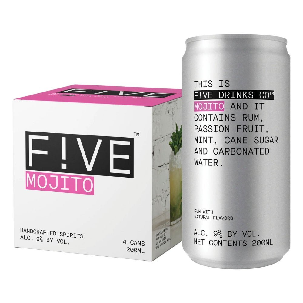 Five Drinks Mojito 4PK Ready-To-Drink-Cocktails Five Drinks Co.   