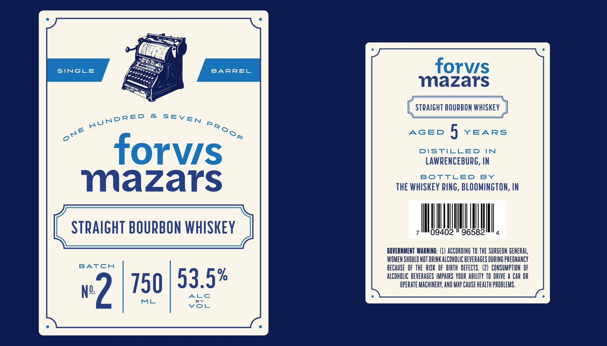 Forvis Mazars Straight Bourbon Whiskey Aged 5 Years  The Whiskey Ring   