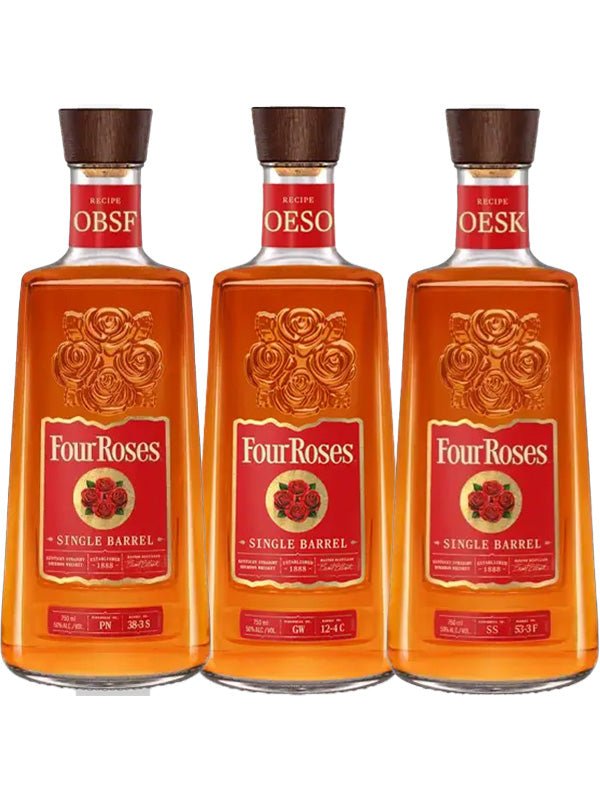 Four Roses Single Barrel Recipe OBSF, OESK, & OESO Bourbon Whiskey Collection - Main Street Liquor