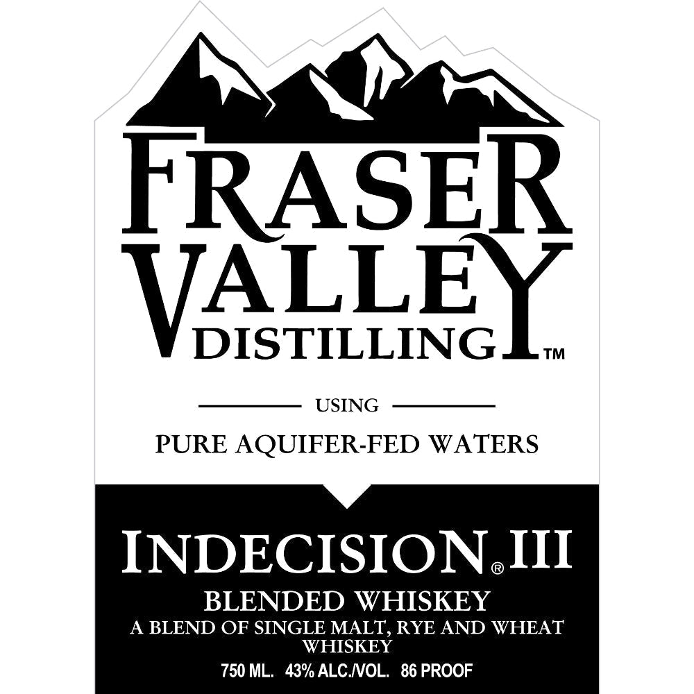 Fraser Valley Distilling Indecision III American Whiskey Fraser Valley Distilling