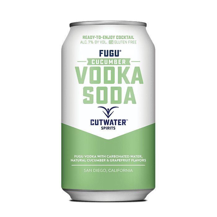 Fugu Cucumber Vodka Soda (4 Pack - 12 Ounce Cans) Canned Cocktails Cutwater Spirits   