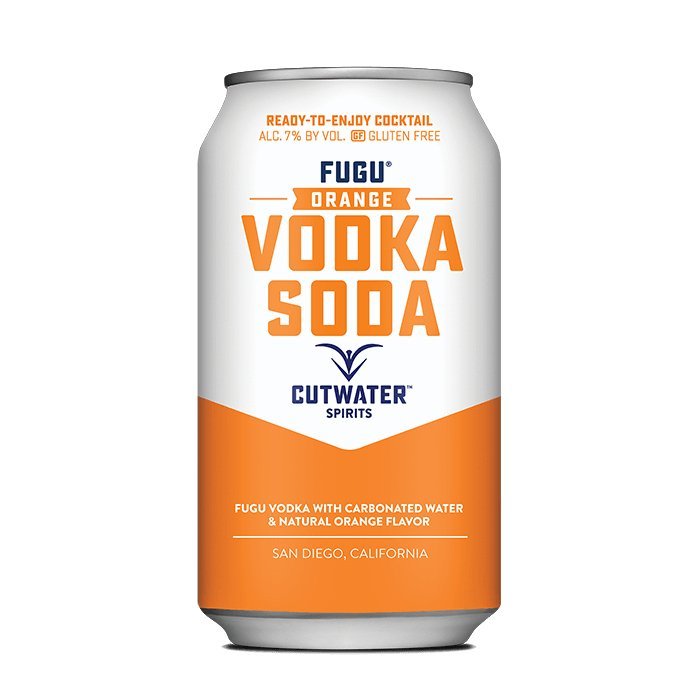 Fugu Orange Vodka Soda (4 Pack - 12 Ounce Cans) Canned Cocktails Cutwater Spirits   