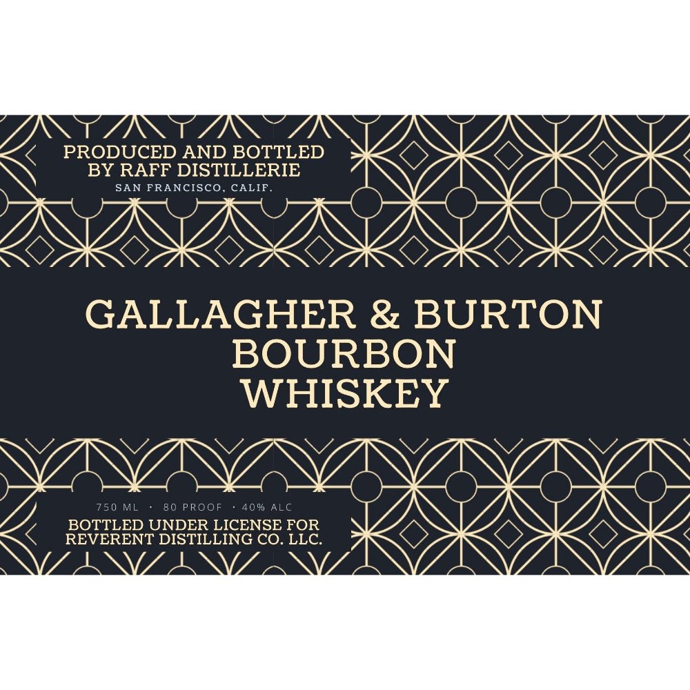 Gallagher & Burton Bourbon Whiskey Bourbon Raff Distillerie