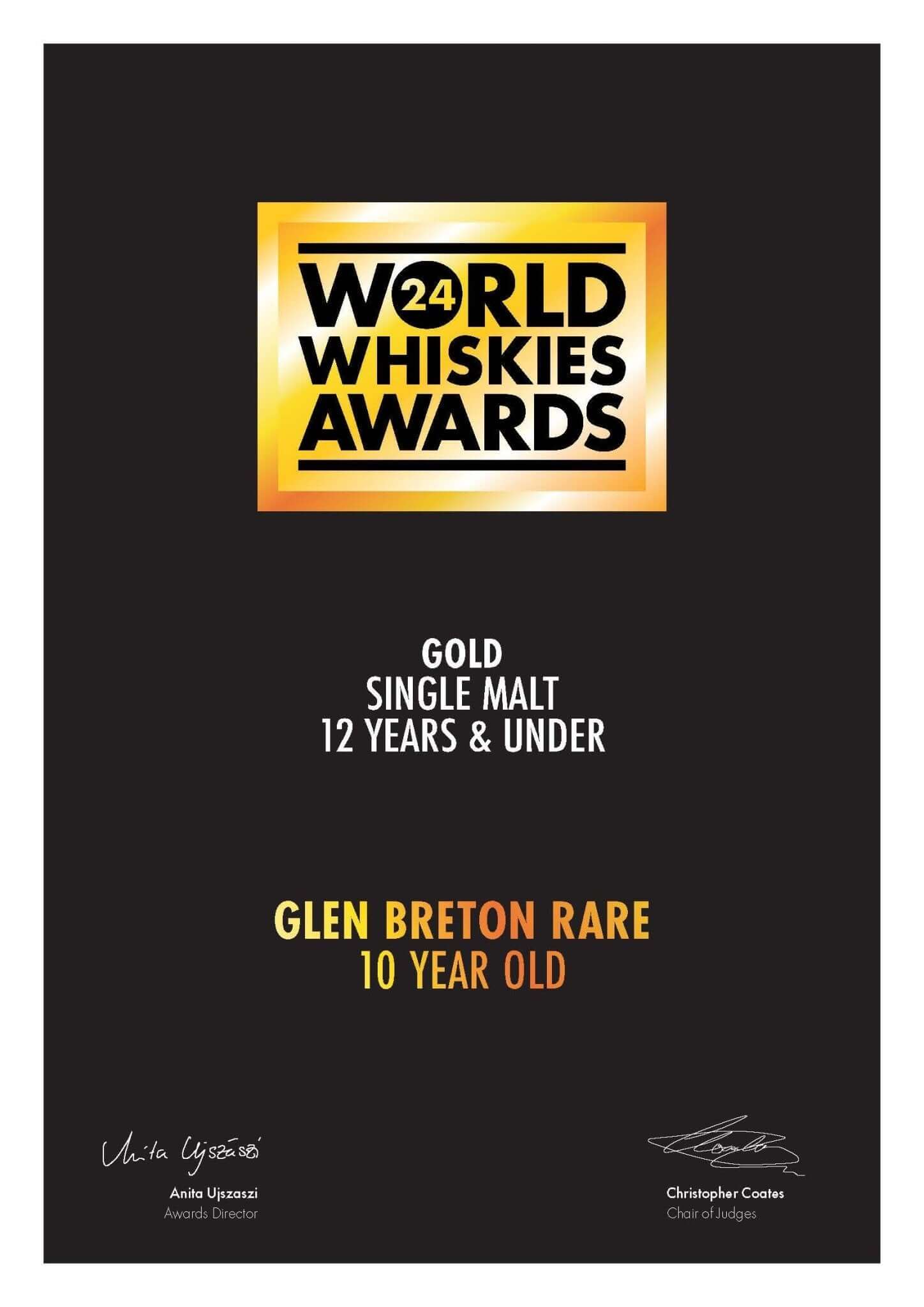 Glen Breton 10 Year Single Malt Whisky Single Malt Whiskey GlenBreton