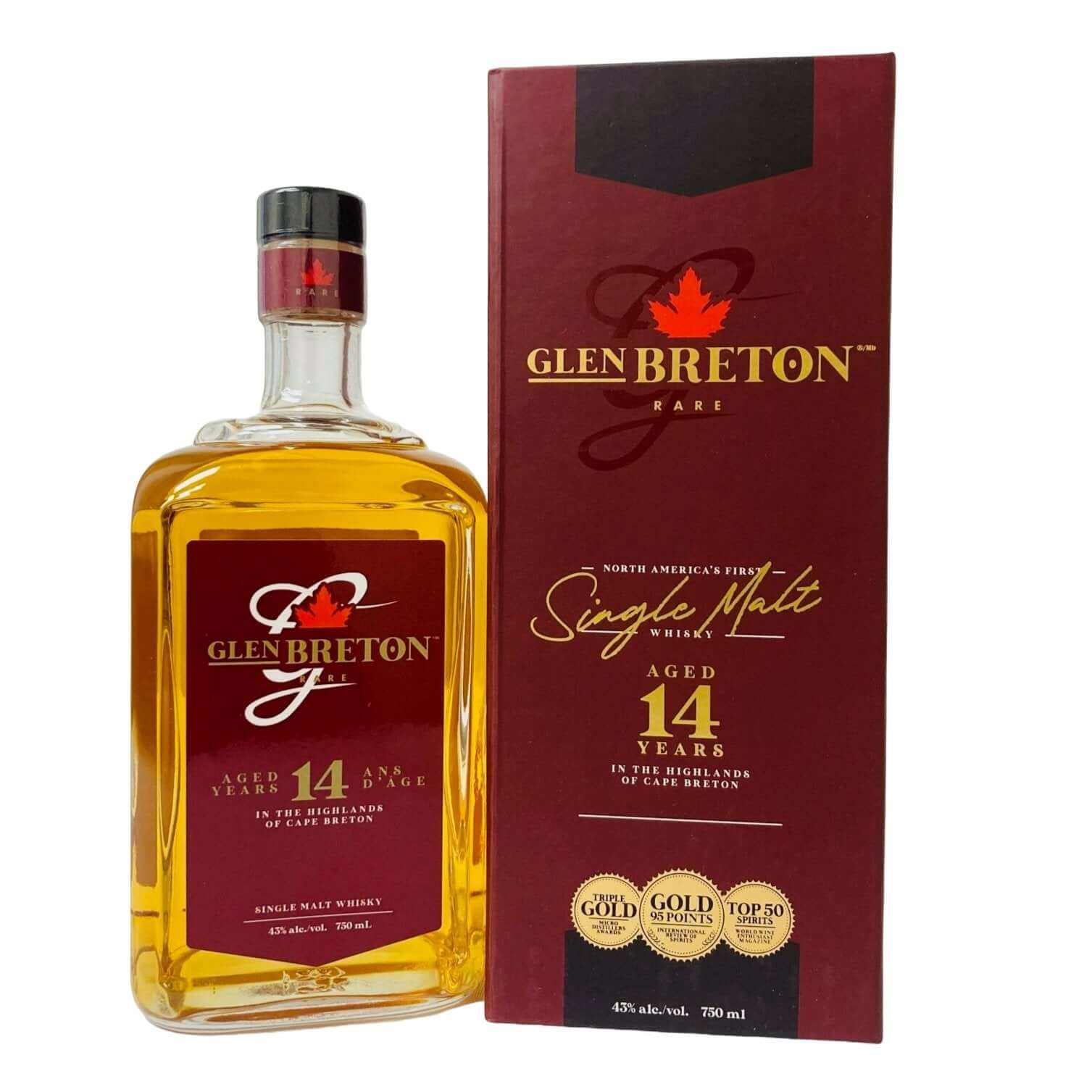 Glen Breton 14 Year Old Single Malt Whisky Single Malt Whiskey GlenBreton   