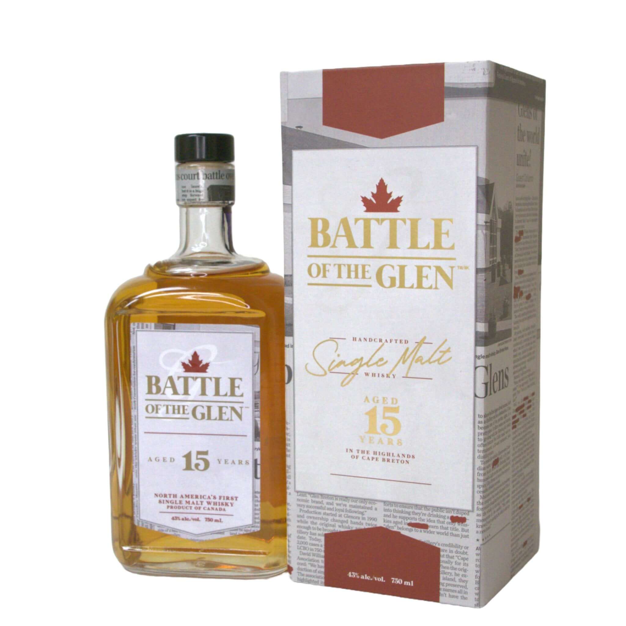 Glen Breton 15 Year Battle of the Glen Single Malt Whisky Single Malt Whiskey GlenBreton