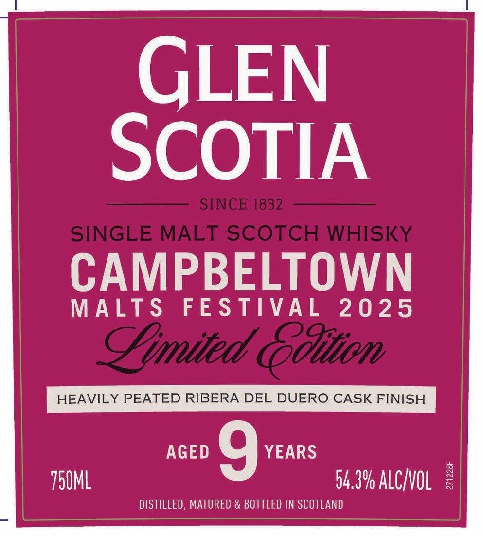 Glen Scotia 9 Year Old Campbeltown Malts Festival 2025 Limited Edition Single Malt Scotch Whisky Glen Scotia