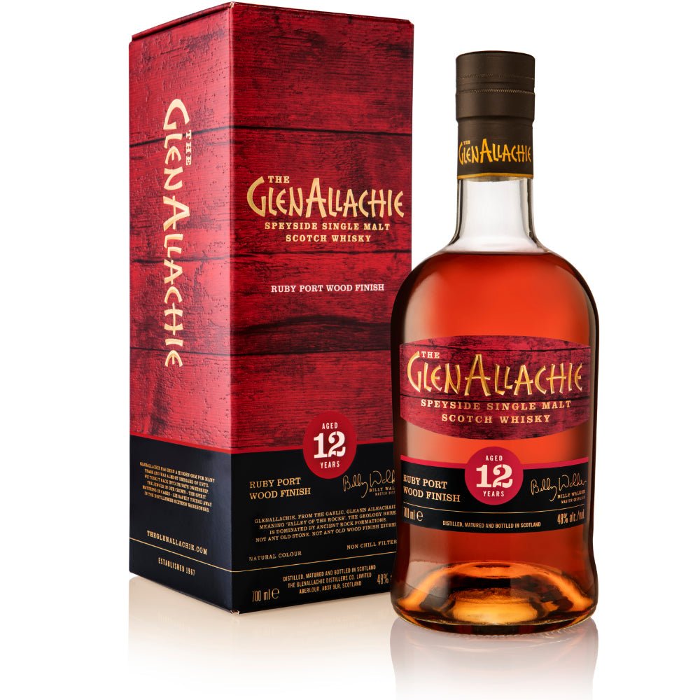 GlenAllachie 12 Year Old Ruby Port Wood Finish Scotch GlenAllachie