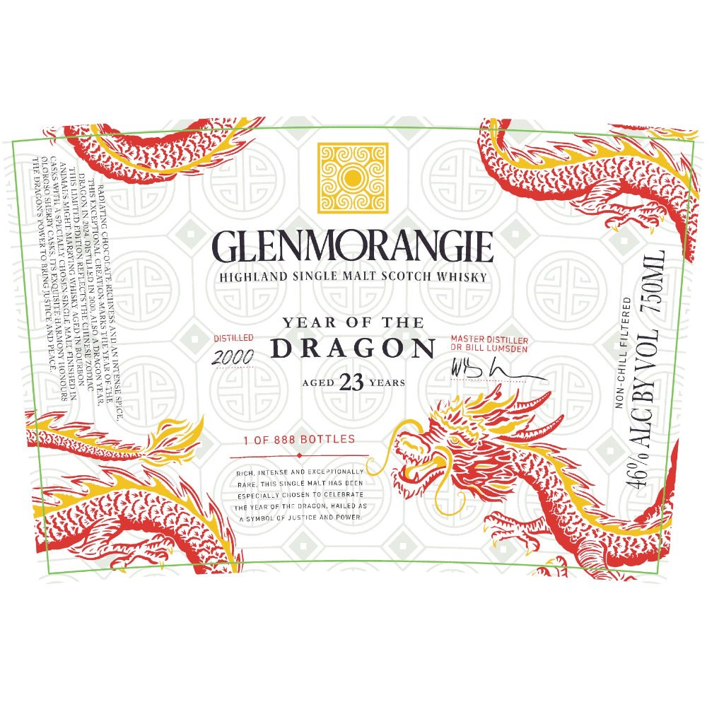 Glenmorangie Year Of The Dragon 23 Year Old Scotch Glenmorangie   