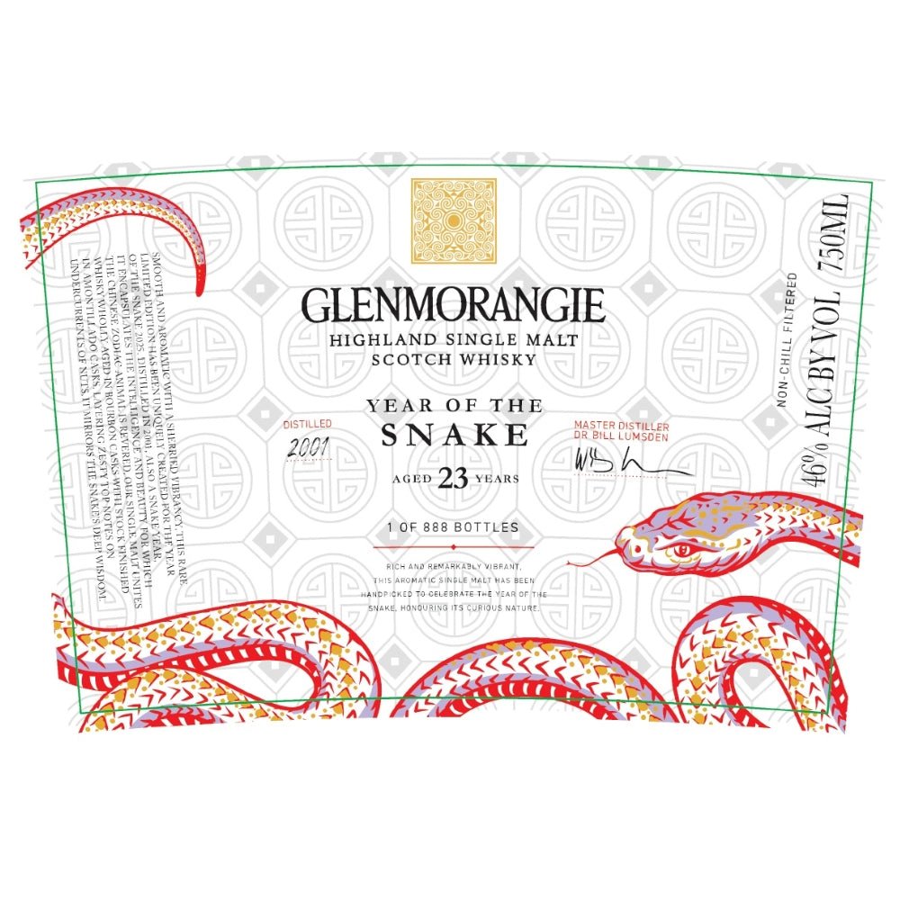 Glenmorangie Year Of The Snake 23 Year Old Scotch Glenmorangie   