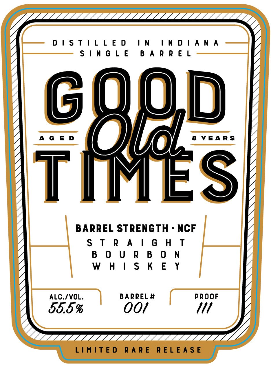 Good Old Times 8 Year Aged Single Barrel Bourbon Barrel Strength Limited Rare Release  Main Street Liquor   