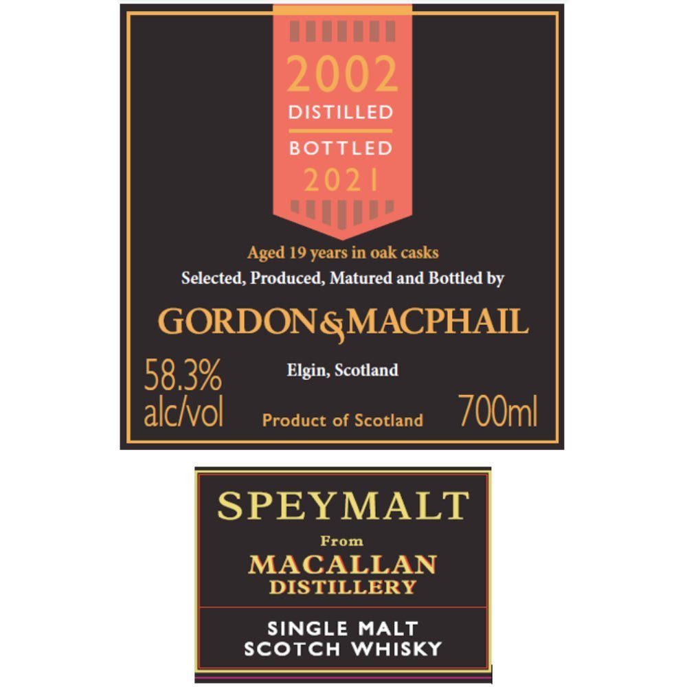 Gordon & Macphail 19 Year Old Macallan Single Malt Scotch Scotch Gordon & Macphail   