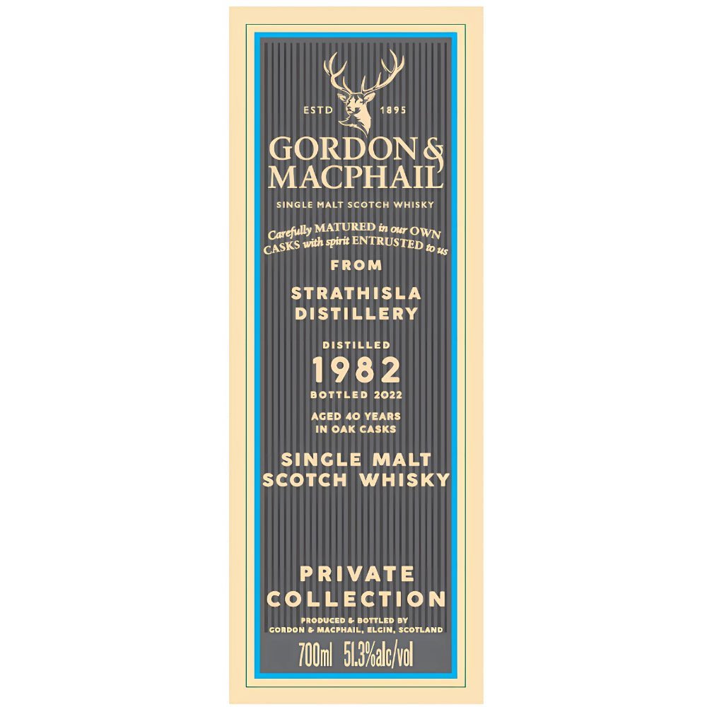 Gordon & Macphail 1982 Strathisla 40 Year Old Private Collection Scotch Gordon & Macphail   