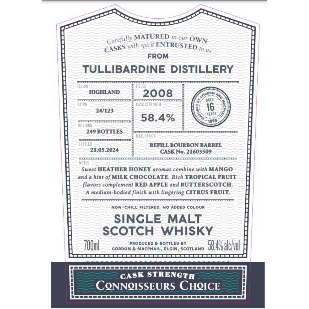 Gordon & Macphail 2009 Tullibardine 16 Year Old Scotch Gordon & Macphail   