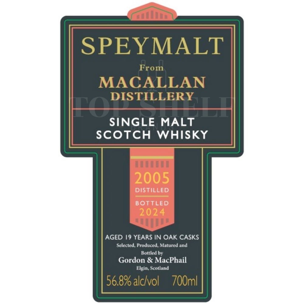 Gordon & MacPhail Speymalt 2005 Macallan Bottled 2024 Scotch Gordon & Macphail   