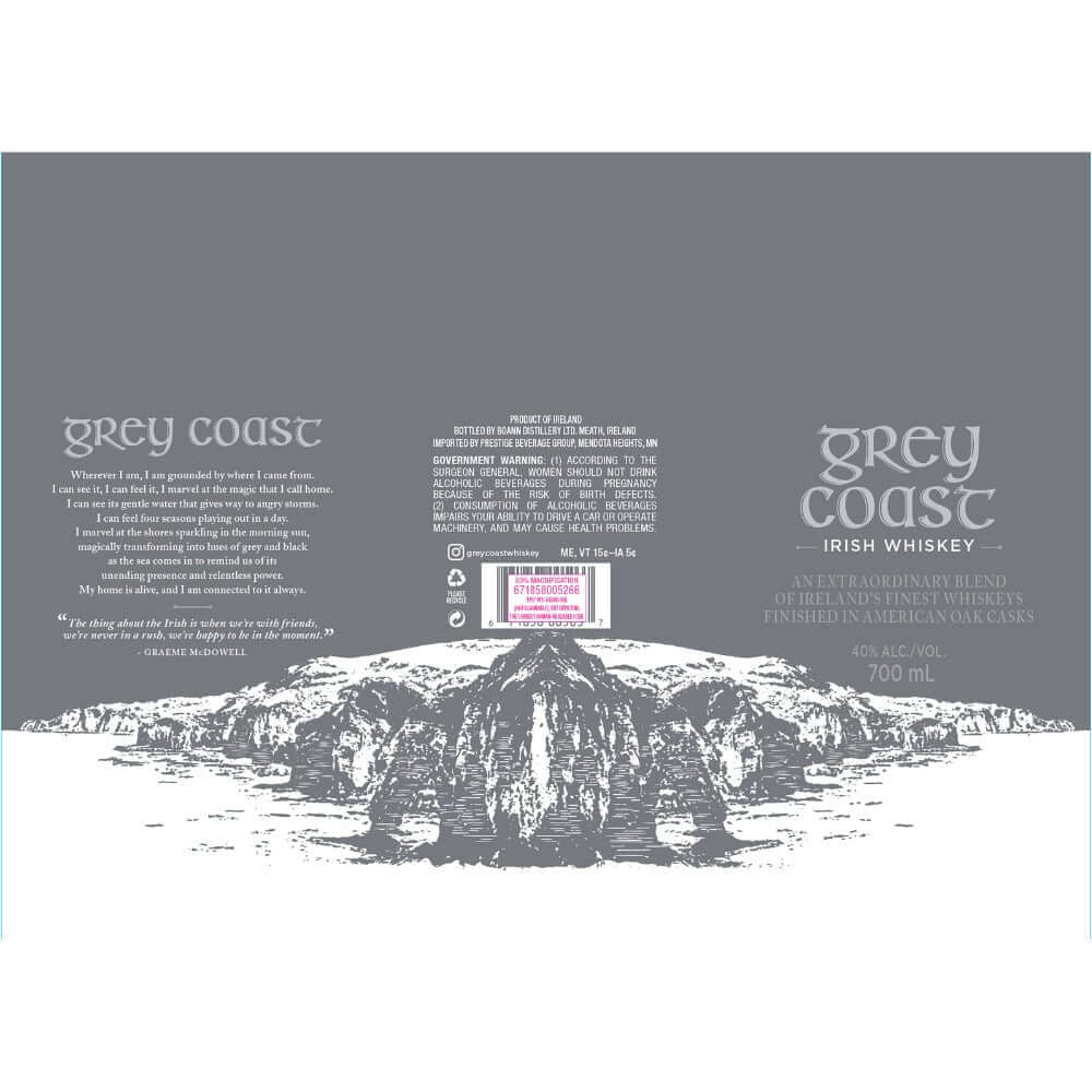 Grey Coast Irish Whiskey Irish whiskey Grey Coast Whiskey