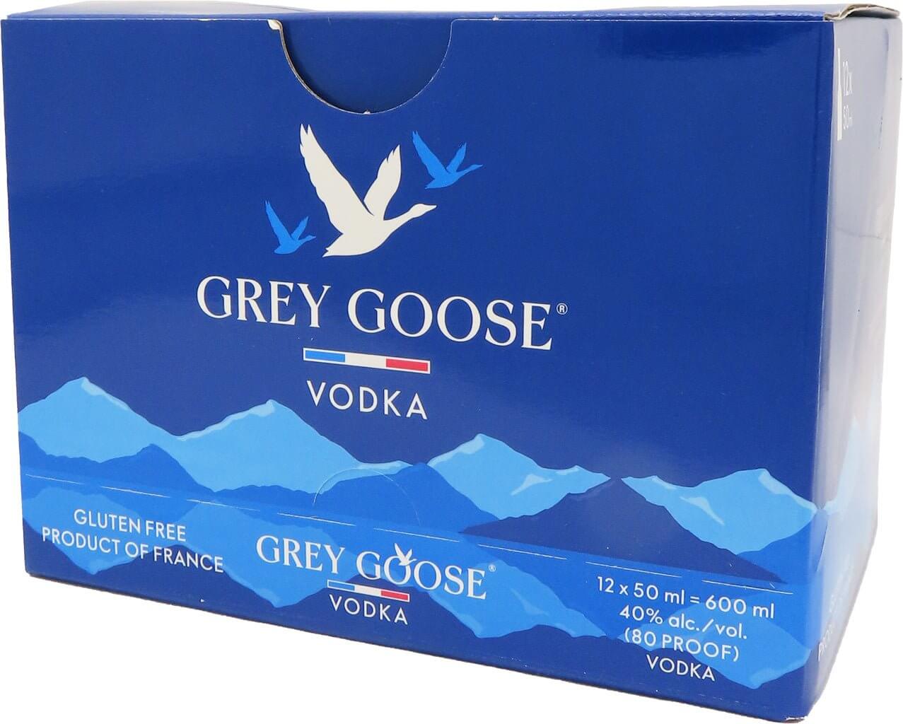 Grey Goose Aluminum 50ml 12pk MINI Grey Goose   