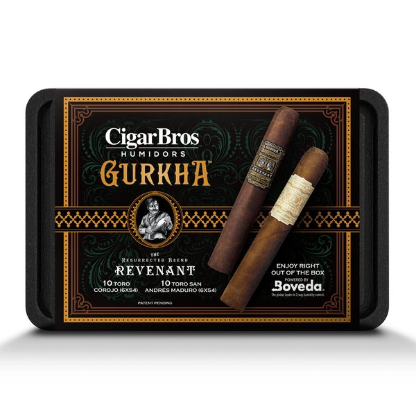 Gurkha 20 Premium Cigars Set + Personal Humidor by CigarBros - Main Street Liquor