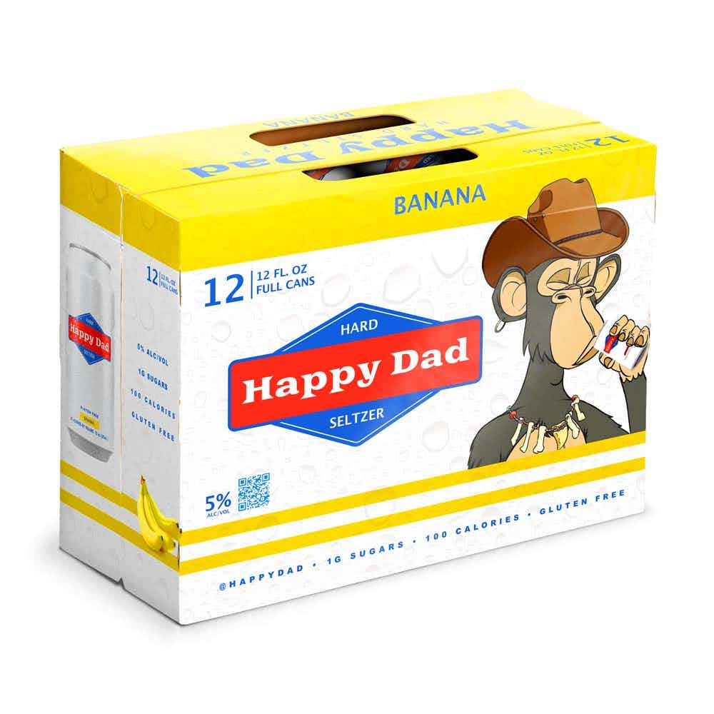 Happy Dad Banana Hard Seltzer Limited Edition 12pk Hard Seltzer Happy Dad Hard Seltzer   