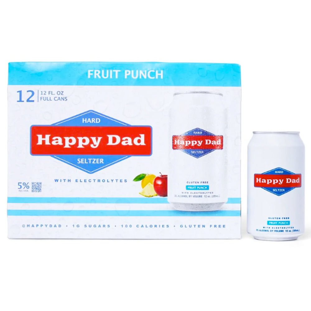 Happy Dad Fruit Punch Hard Seltzer 12pk Hard Seltzer Happy Dad Hard Seltzer   