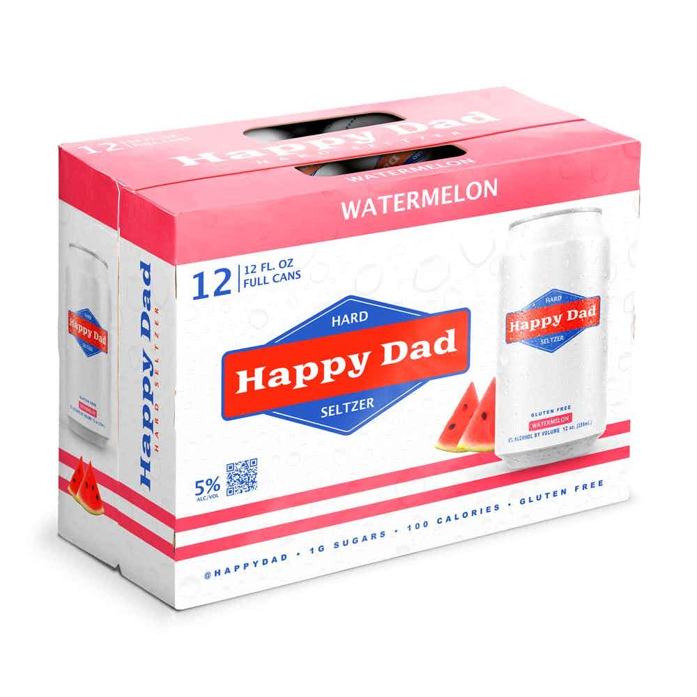 Happy Dad Hard Seltzer Watermelon 12pk Hard Seltzer Happy Dad Hard Seltzer   