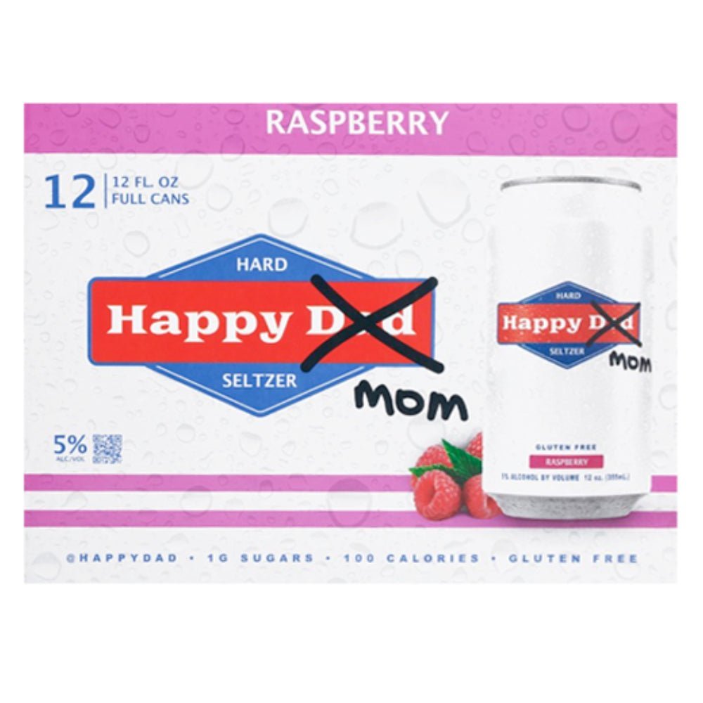 Happy Mom Raspberry Hard Seltzer By Happy Dad 12pk Hard Seltzer Happy Dad Hard Seltzer   